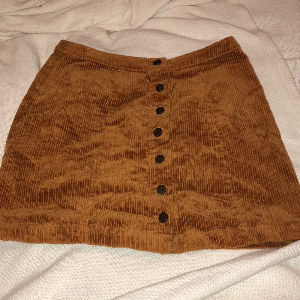 corduroy mini skirt